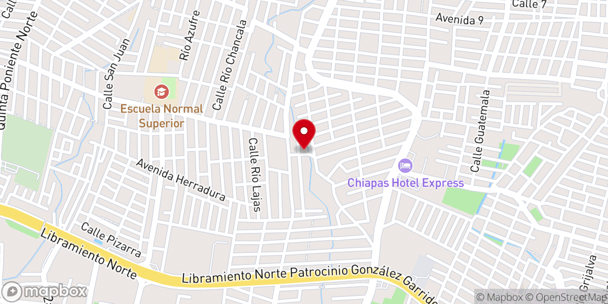 Map showing location of Iglesia Cristiana Jesucristo Único Camino al Cielo