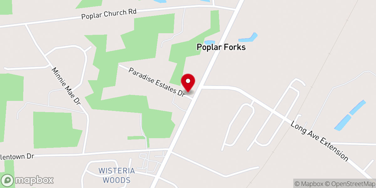 Map showing location of Zion Pentecostal Church