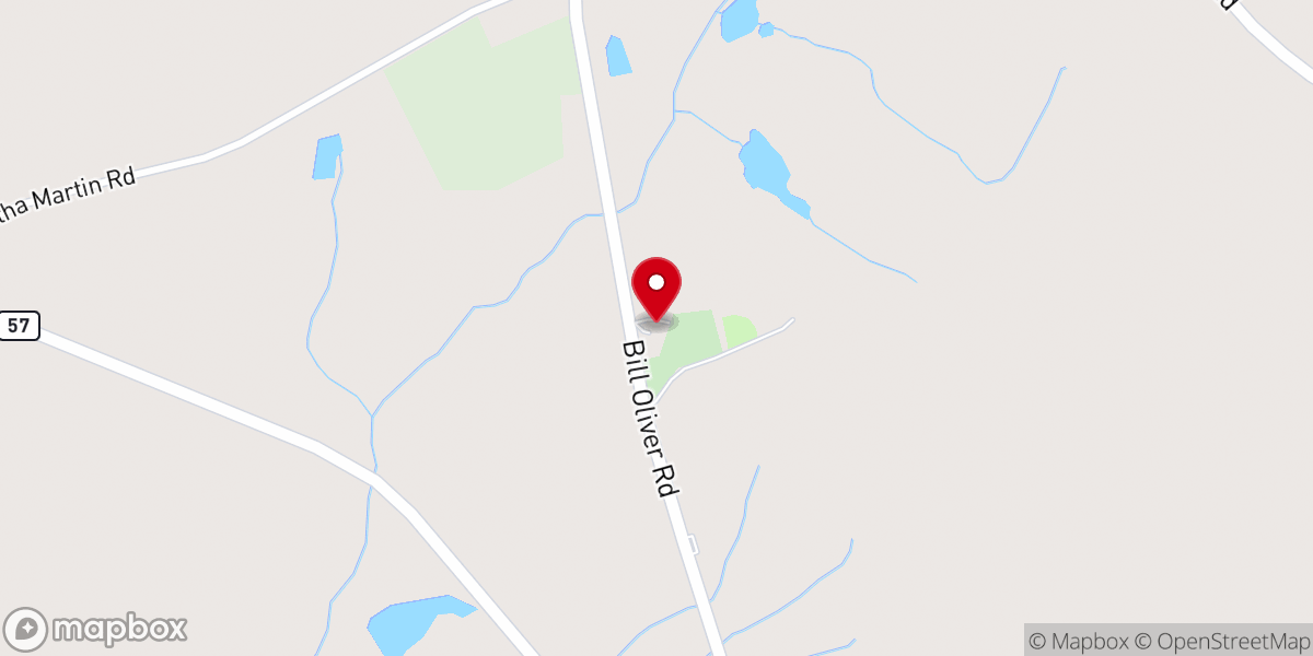 Map showing location of Mount Pleasant Church