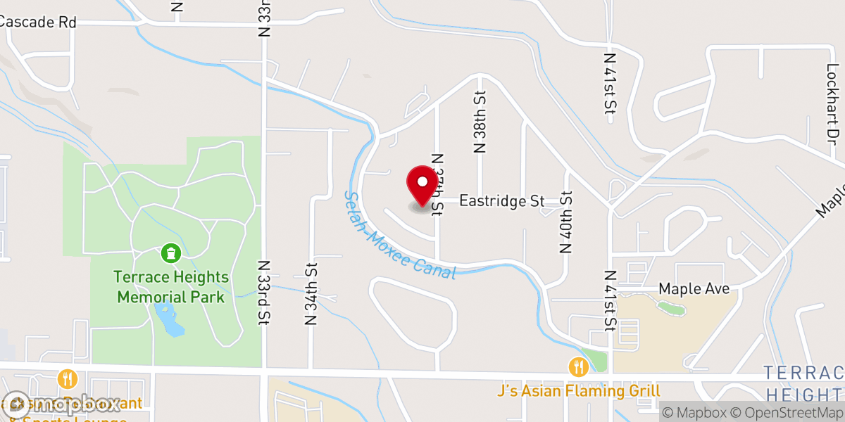 Map showing location of Hope Korean Presbyterian Church of Yakima
