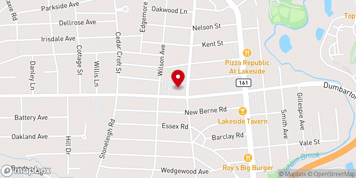 Map showing location of Hatcher Memorial Baptist Church