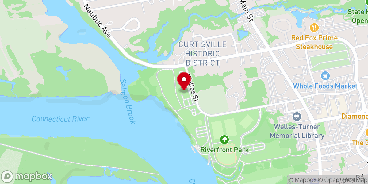 Map showing location of The River Church Glastonbury