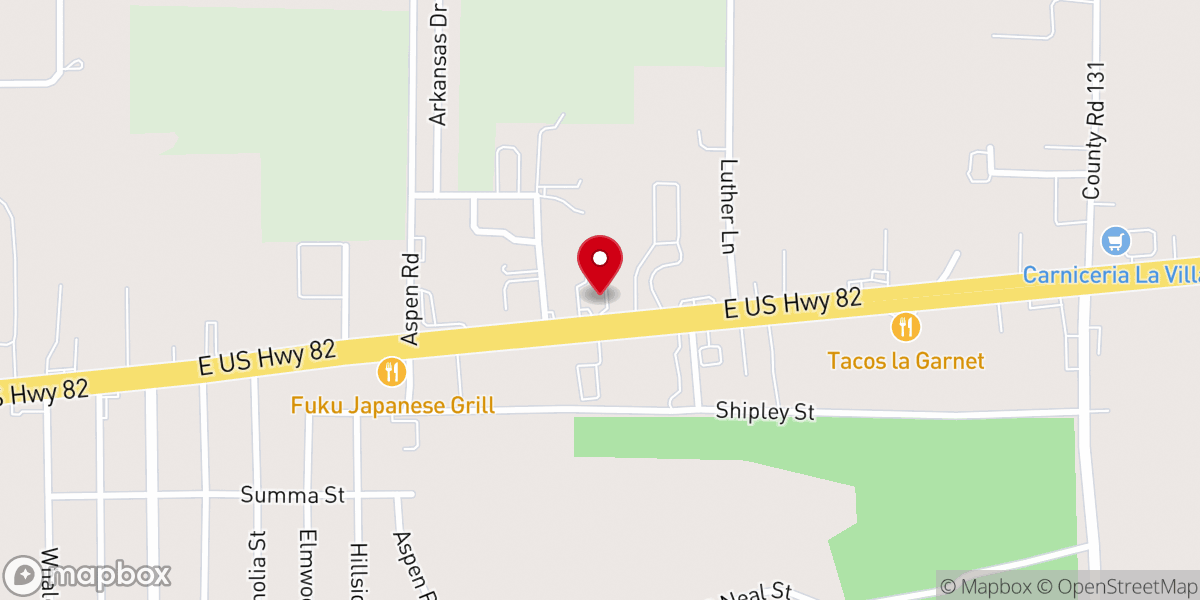 Map showing location of New Life Apostolic Church