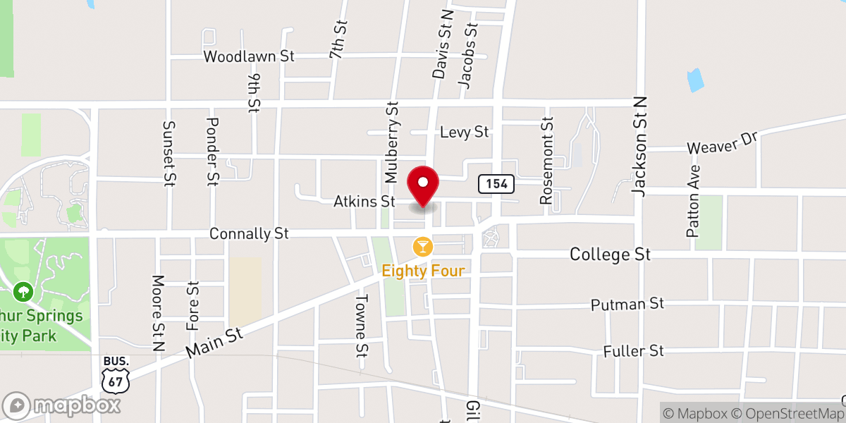 Map showing location of Fellowship Christian Church