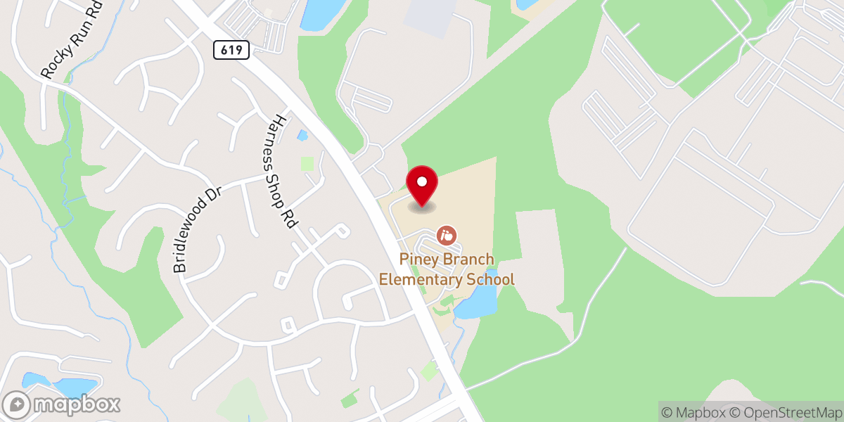 Map showing location of New Life Christian Church, Linton Hall Campus