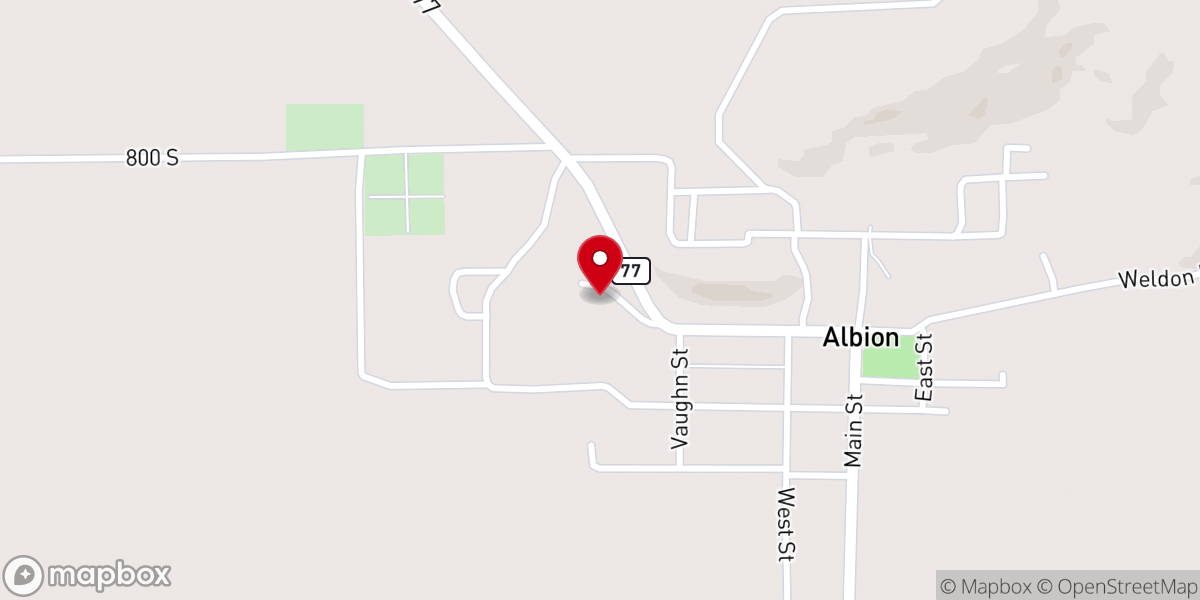 Map showing location of Albion Campus Retreat