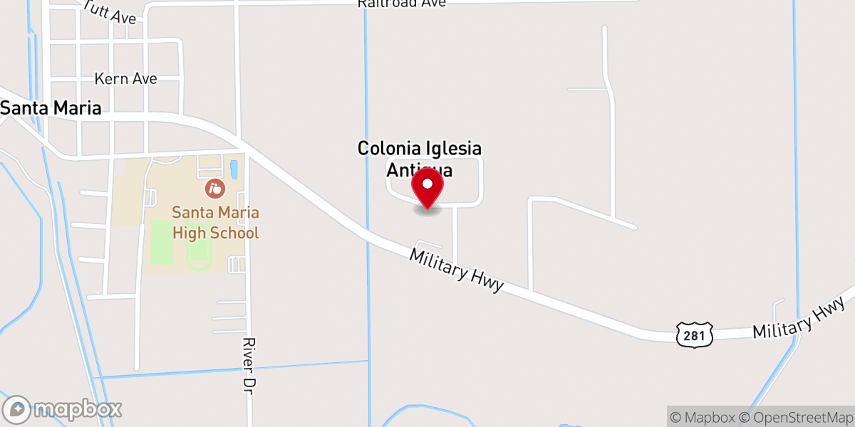 Map showing location of Our Lady of the Visitation Catholic Church