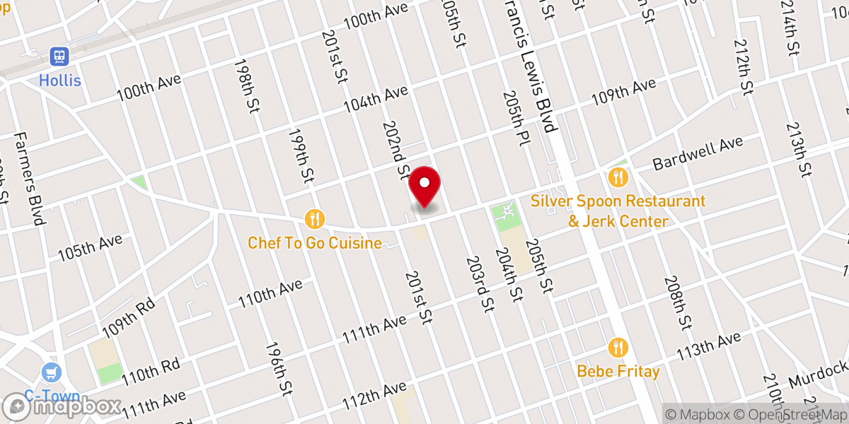 Map showing location of Mt. Olivet Baptist Church