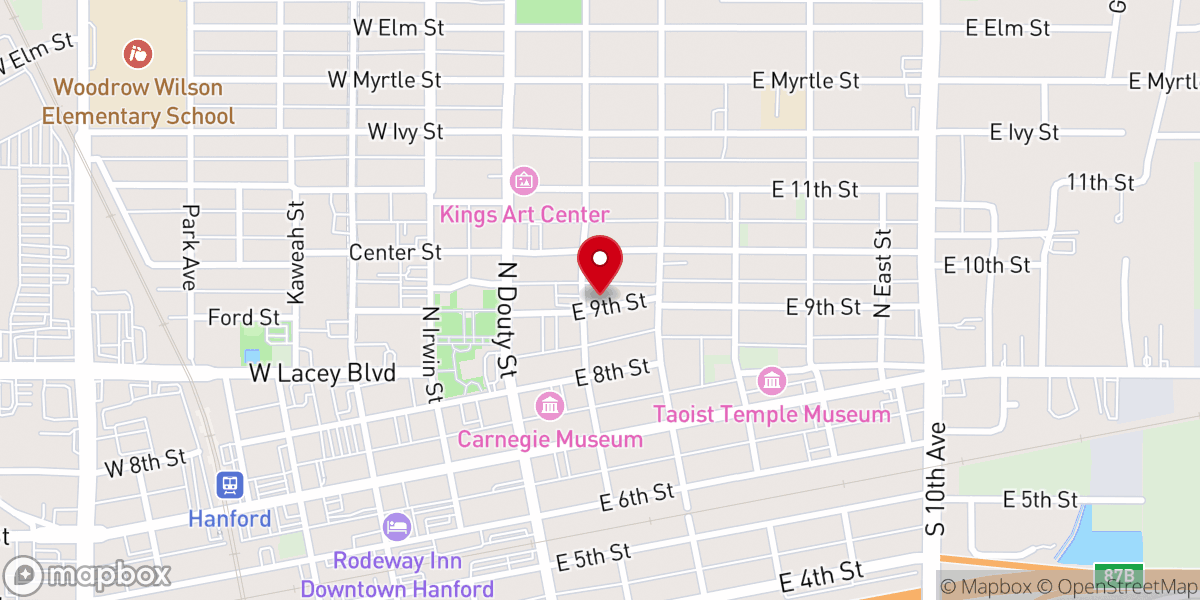 Map showing location of House of Hope