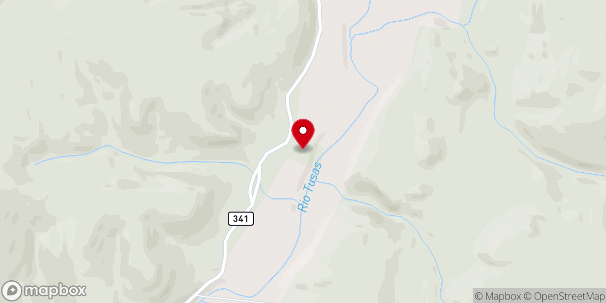 Map showing location of St. Anthony Mission Church