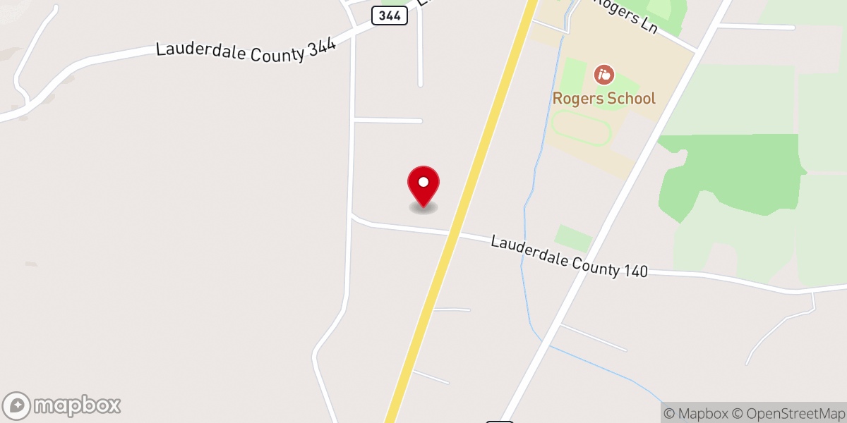 Map showing location of Grace Christian Baptist Church