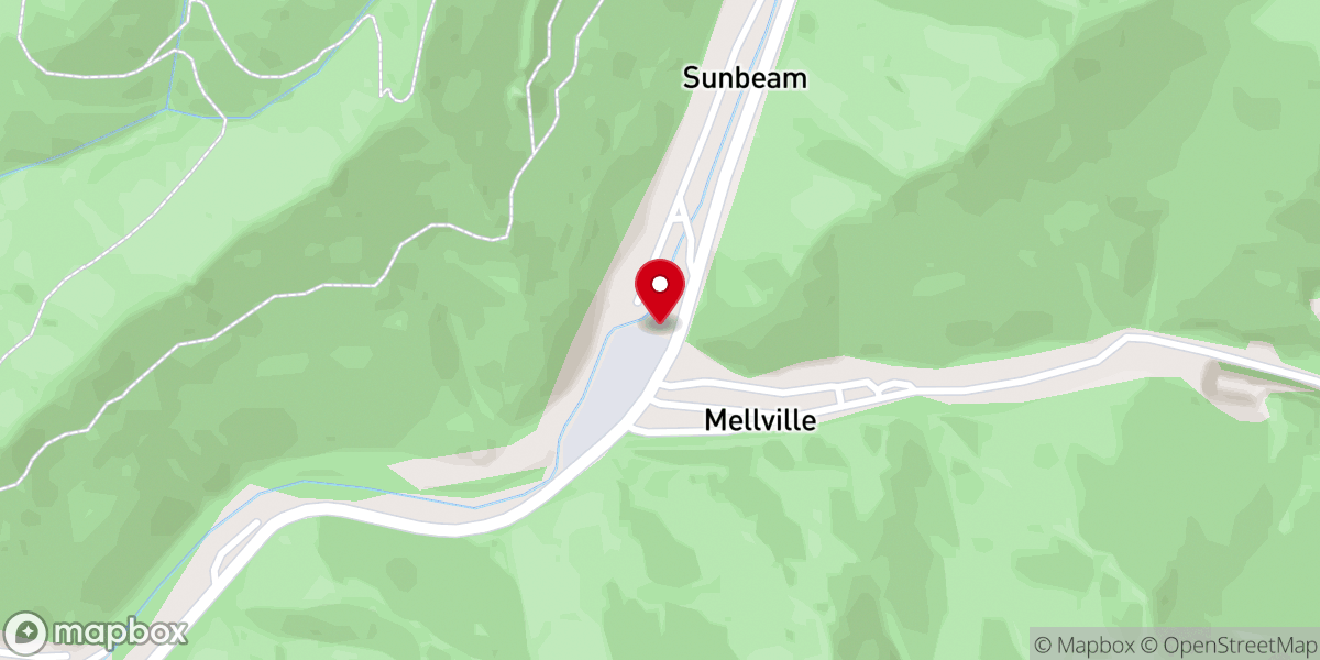 Map showing location of Bright Star Church