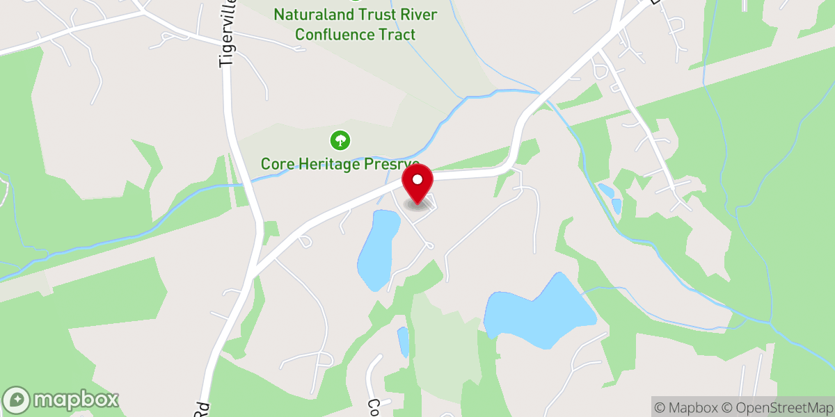 Map showing location of The Venue at Rose Springs Farm