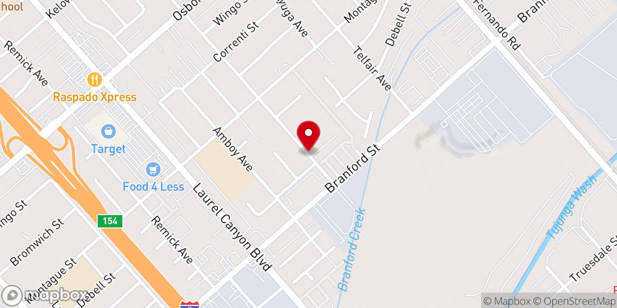 Map showing location of Crossway Church of the San Fernando Valley (formerly SFVHC)