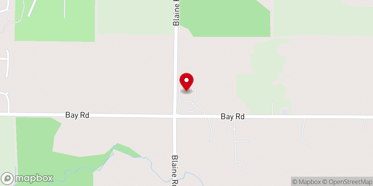 Map showing location of Birch Bay Bible Community Church