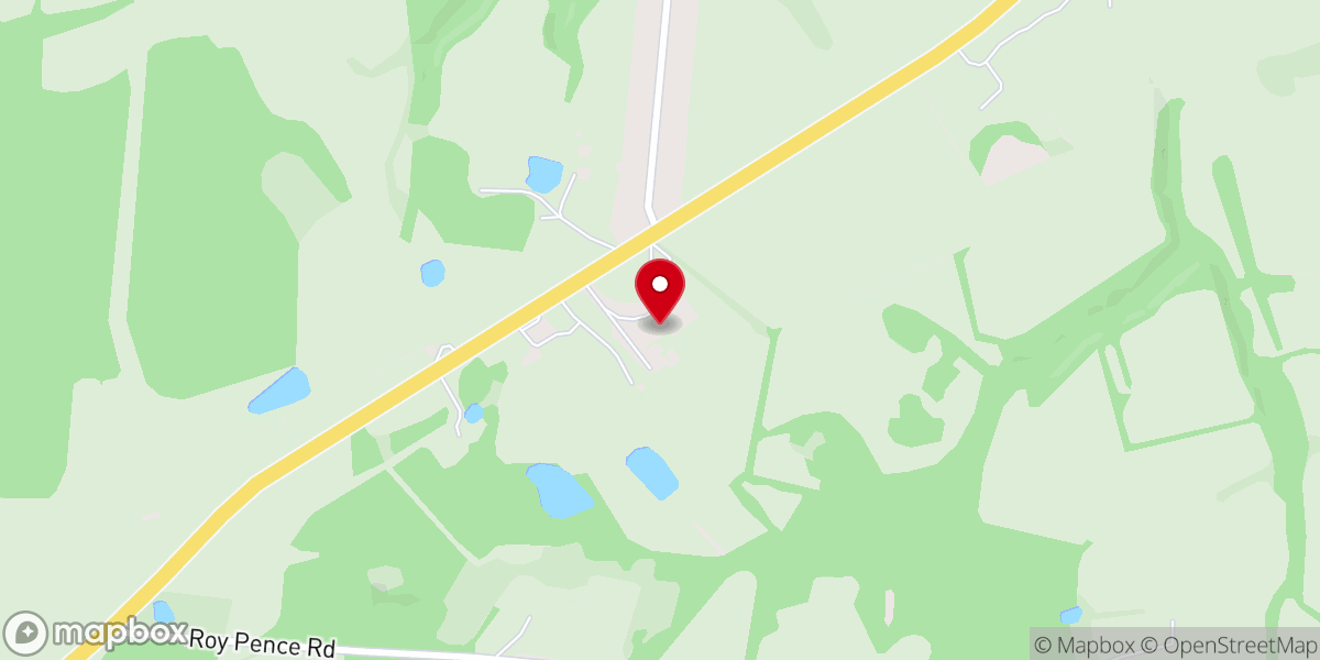 Map showing location of Bible Baptist Church