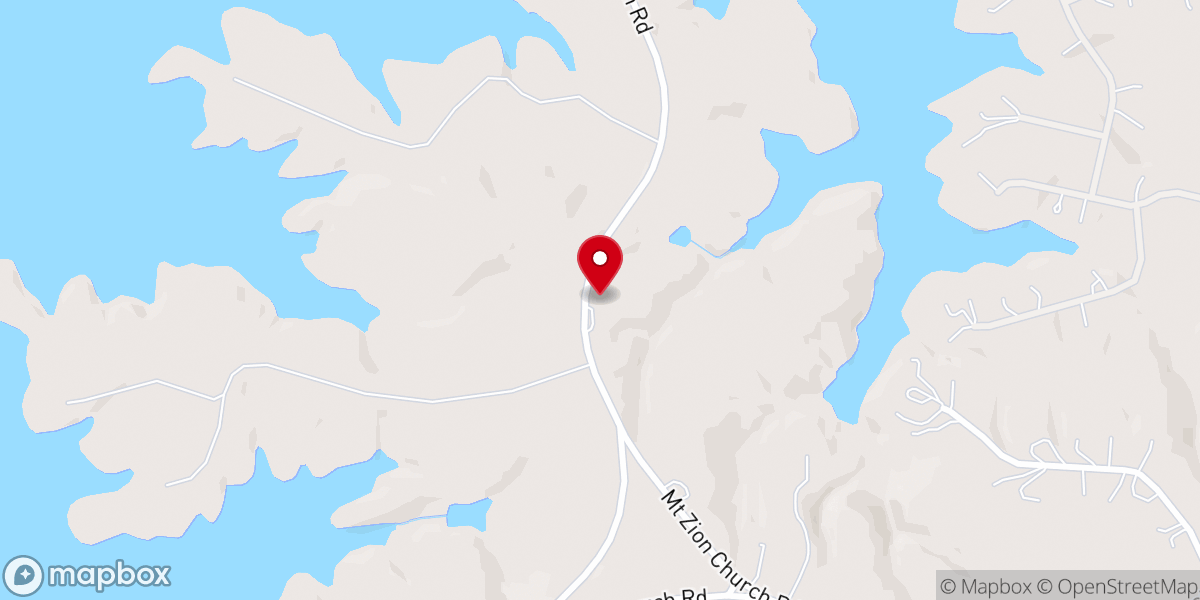 Map showing location of Fellowship Church