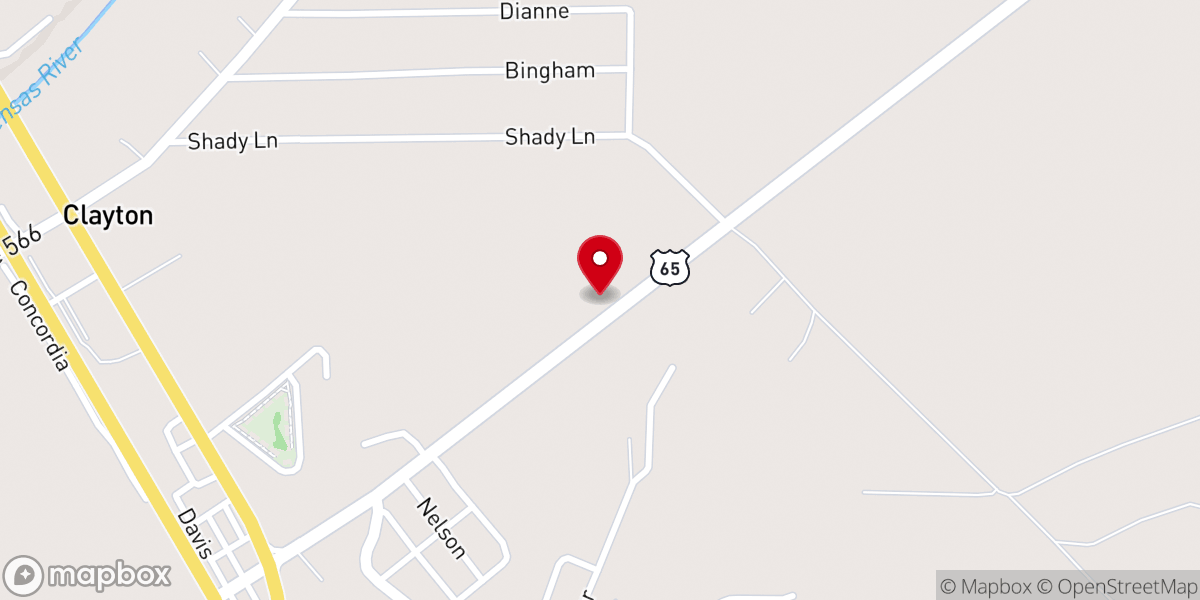 Map showing location of Steve's Transmission