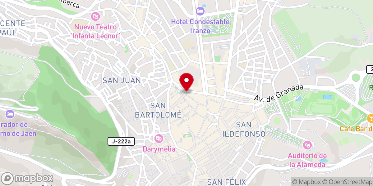 Map showing location of Parroquia San Antonio de Padua
