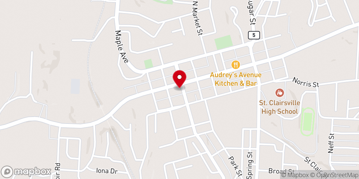 Map showing location of Calvary Presbyterian Church
