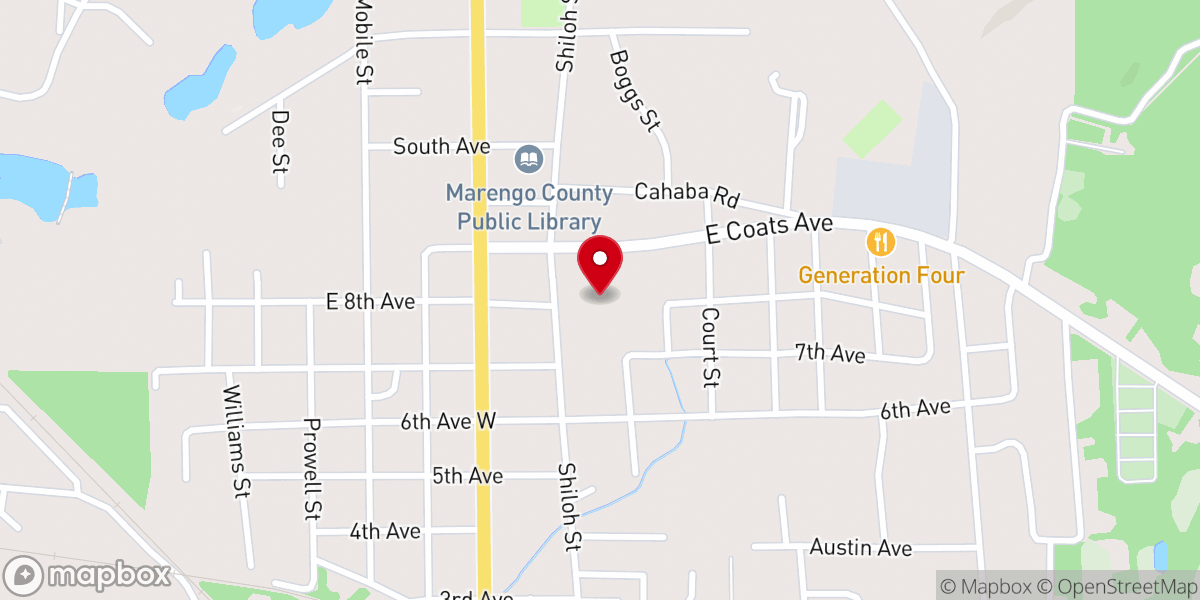 Map showing location of Firebrands for Christ Ministries International FFC