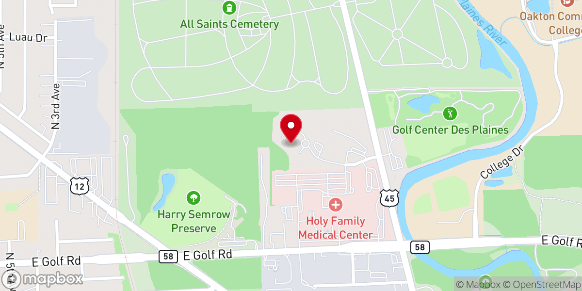 Map showing location of Sisters of the Holy Family of Nazareth - Holy Family Province