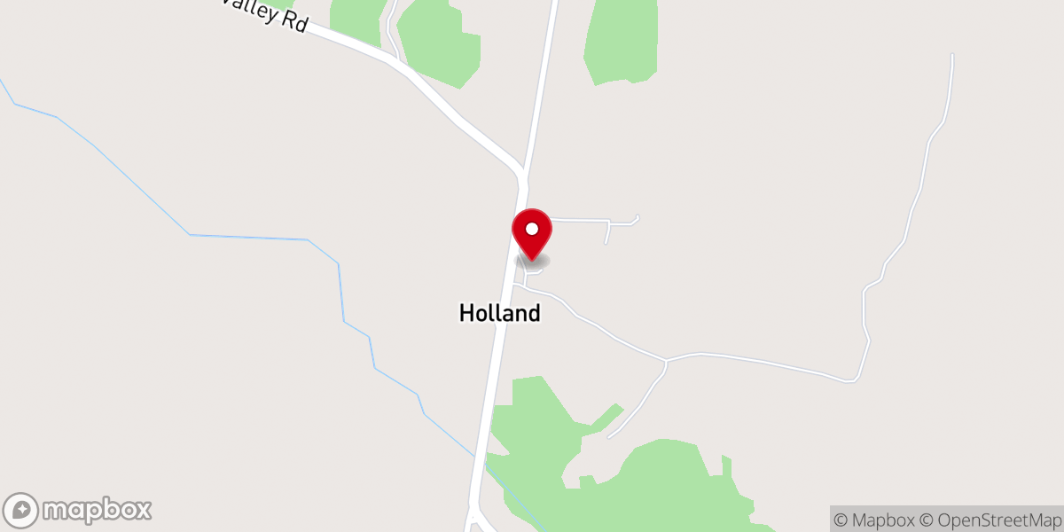 Map showing location of Holland Community Church