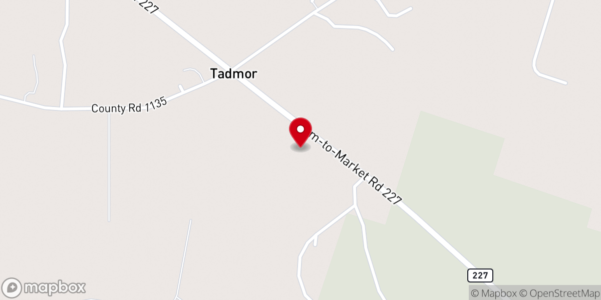Map showing location of Simpson Chapel Baptist Church
