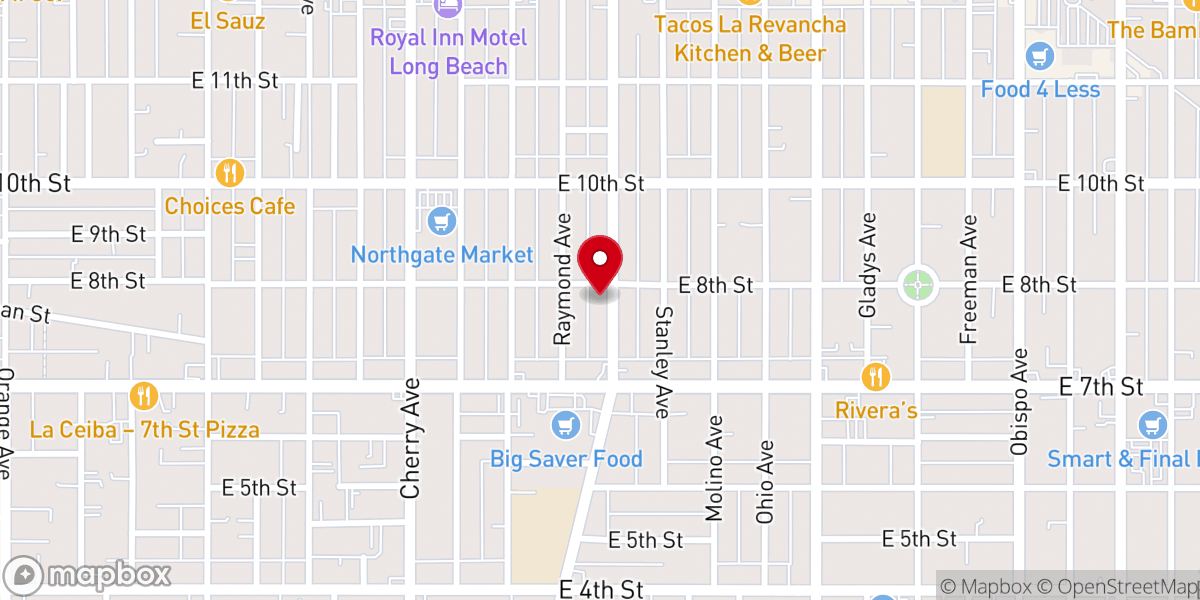 Map showing location of The Light of the World Church