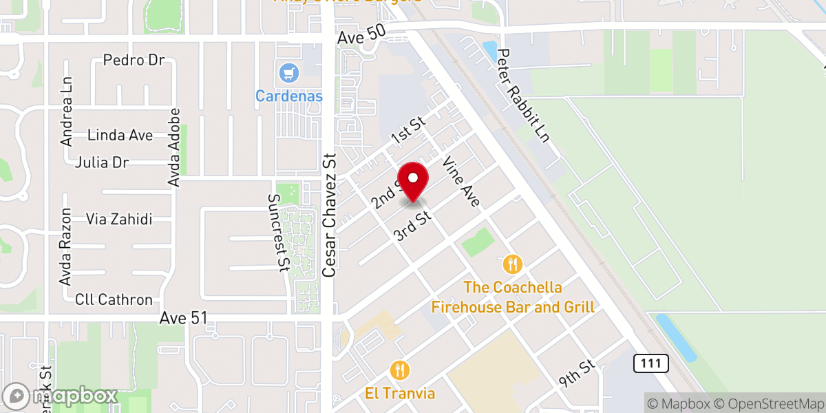 Map showing location of Latin Assembly of God