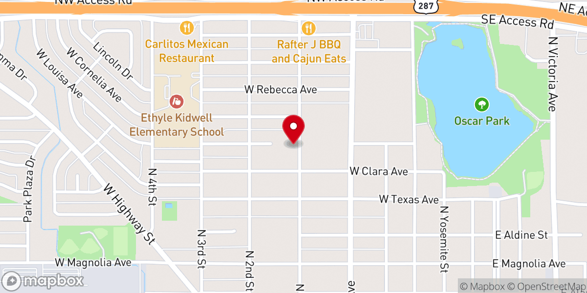Map showing location of Christ the King Catholic Church