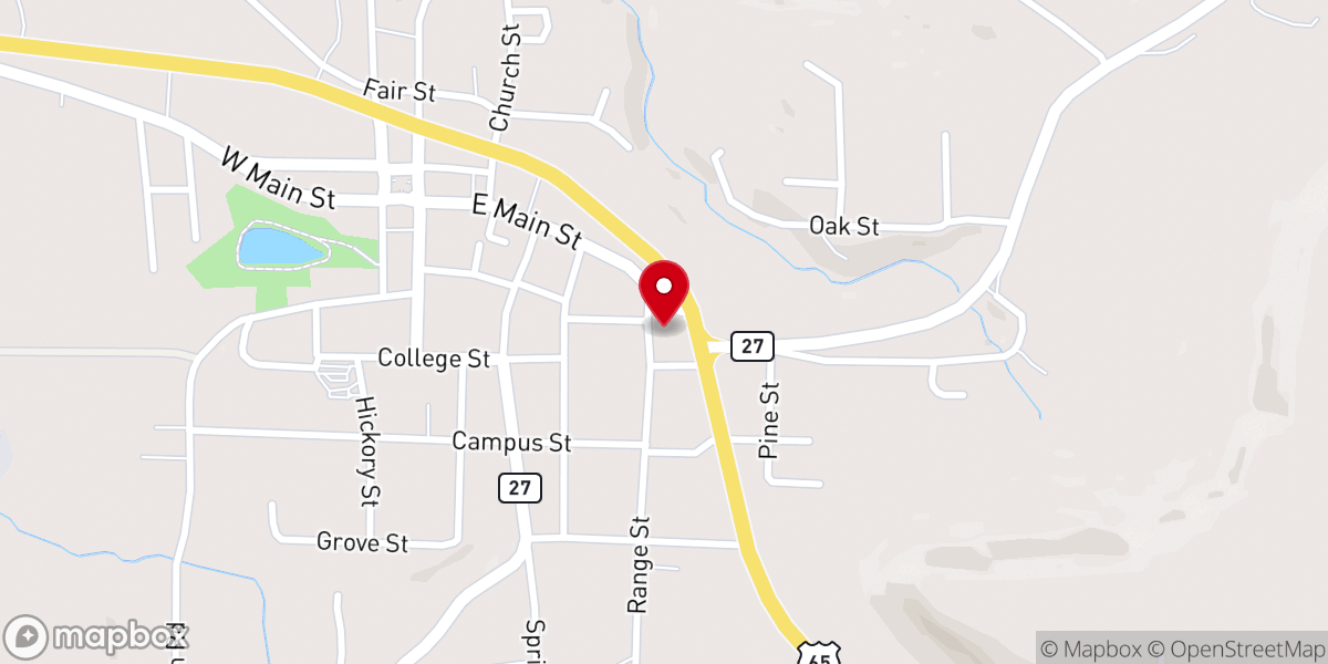 Map showing location of Church of the Lost and Found