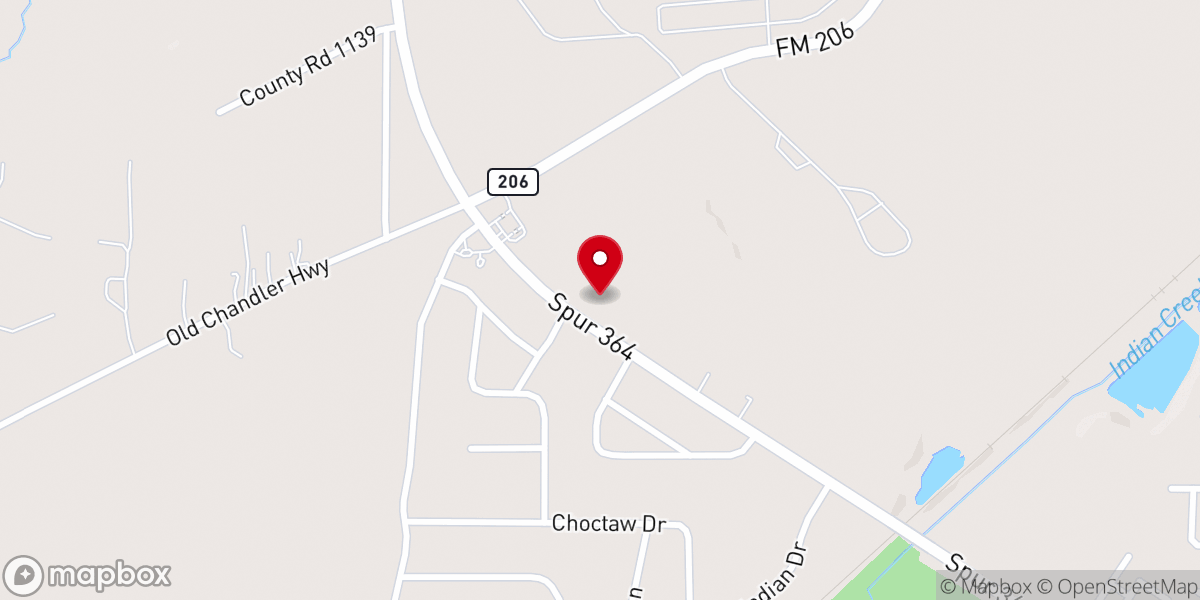 Map showing location of Indian Creek church of Christ