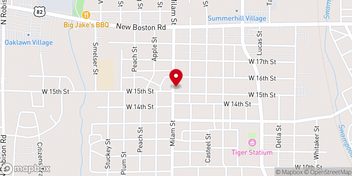 Map showing location of Deb Vick Ministries