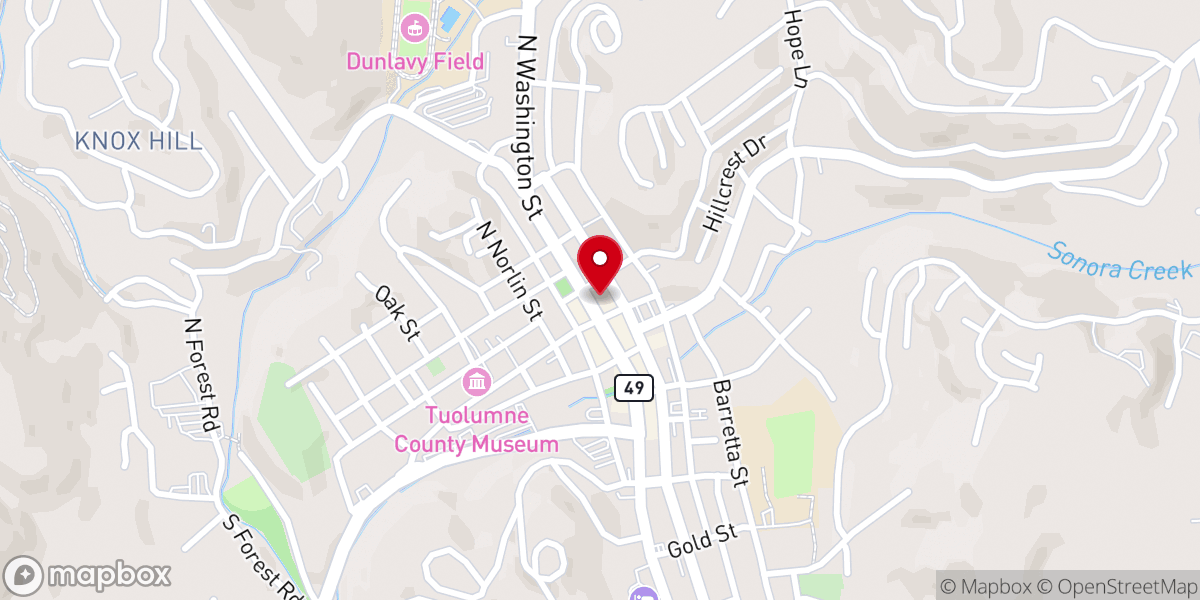 Map showing location of First Church of Christ, Scientist Sonora