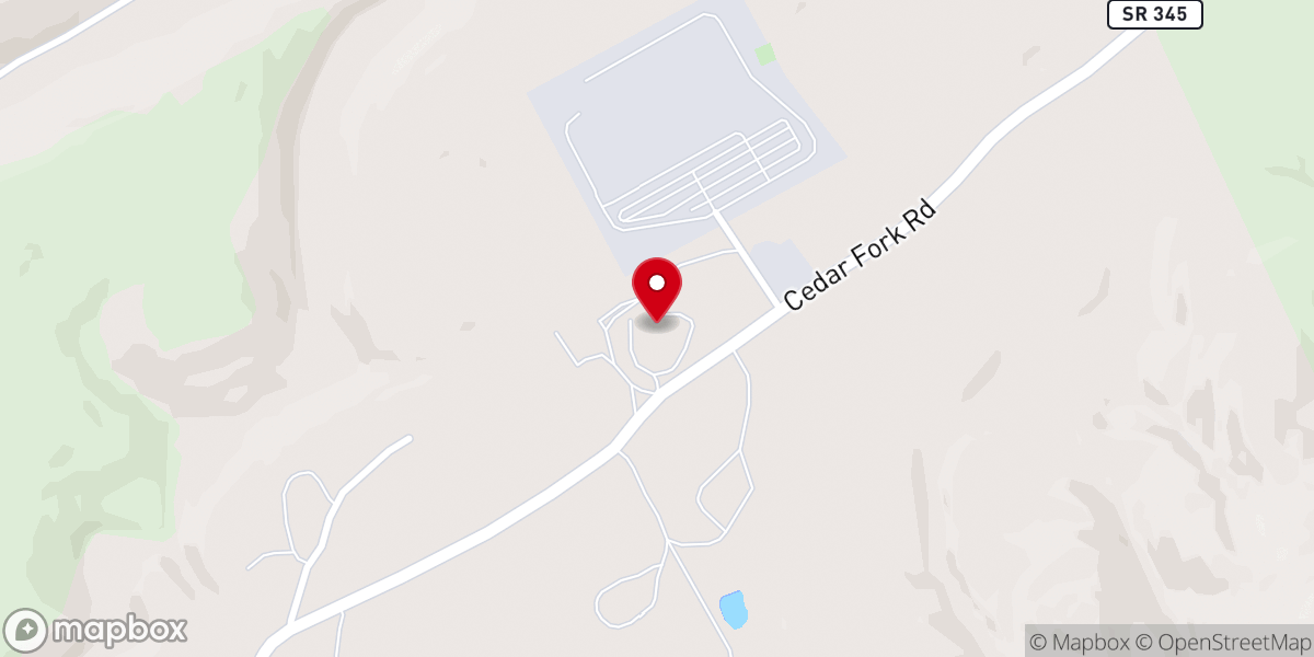 Map showing location of Bethany Church