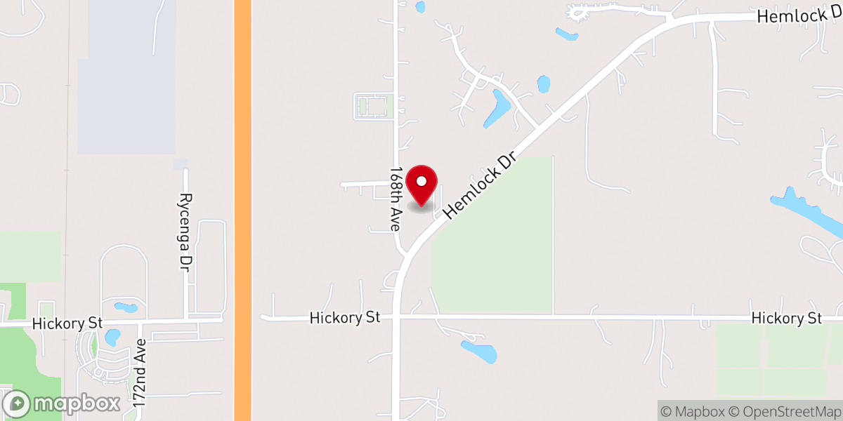Map showing location of Vision Community Church (Formerly Christian Life Center)