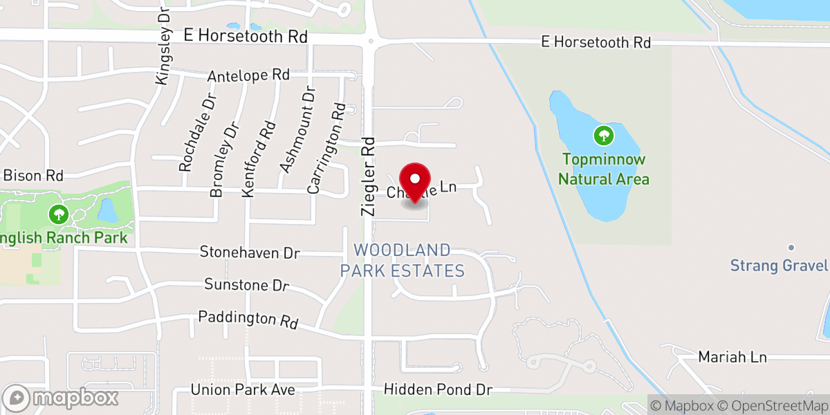 Map showing location of Christ Fellowship Church