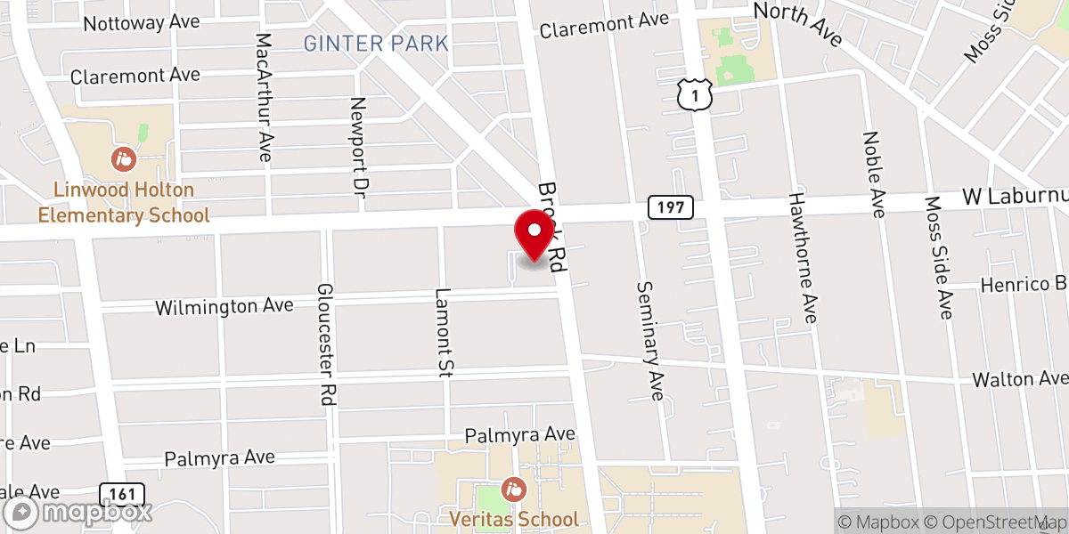 Map showing location of Eternity Church