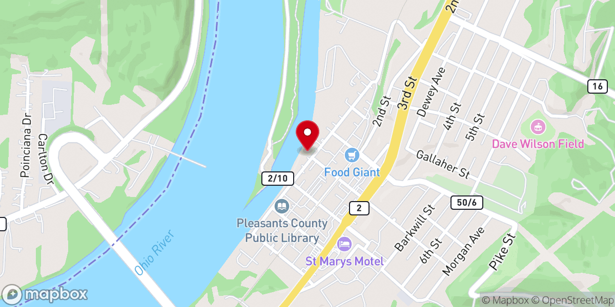 Map showing location of Grace Episcopal Church