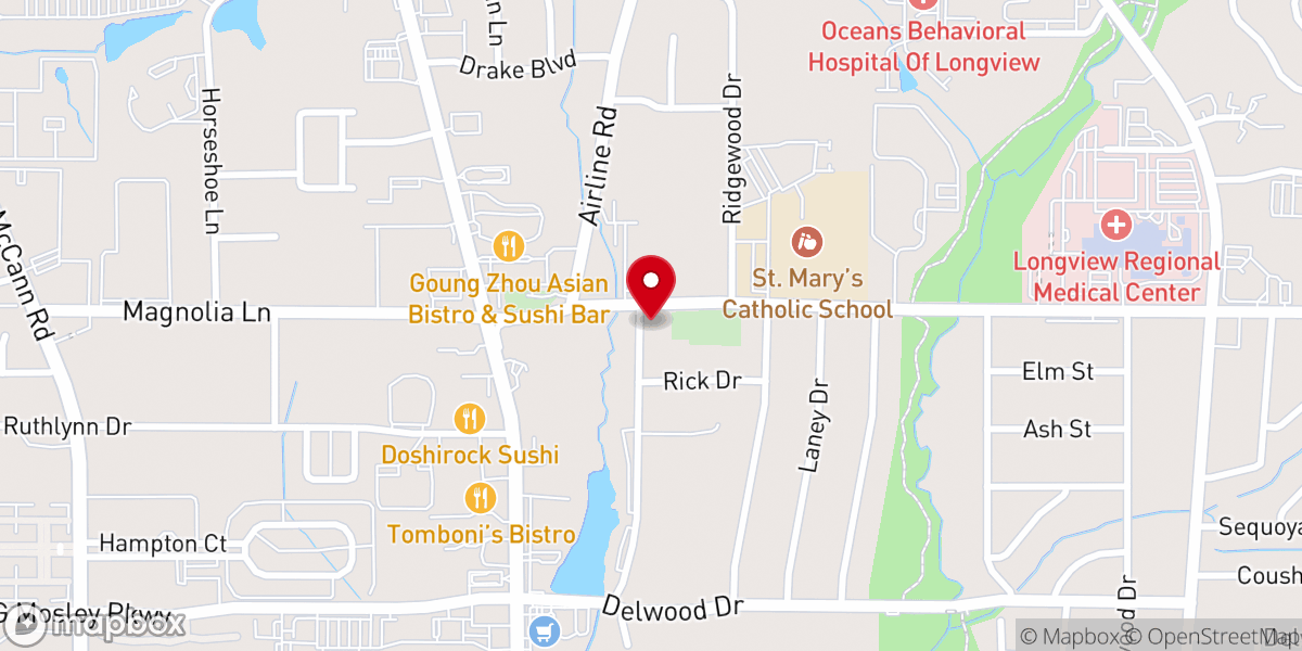 Map showing location of Hope Fellowship