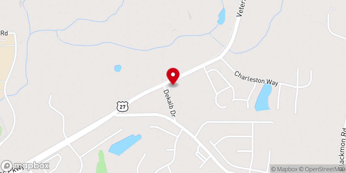 Map showing location of Altman Memorial Baptist Church