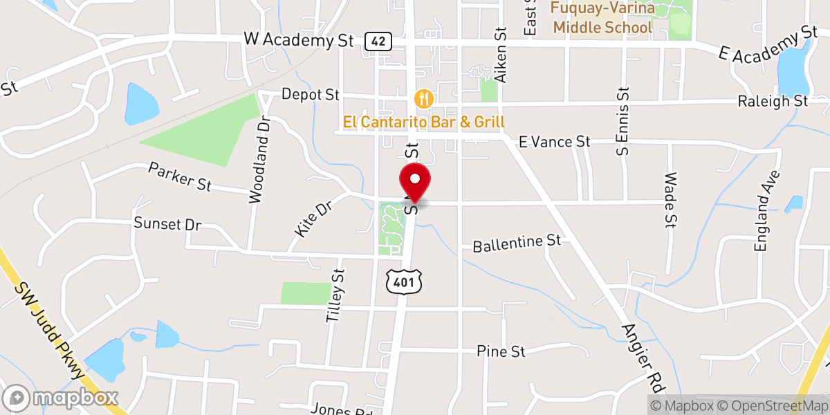 Map showing location of Fellowship Bible Church