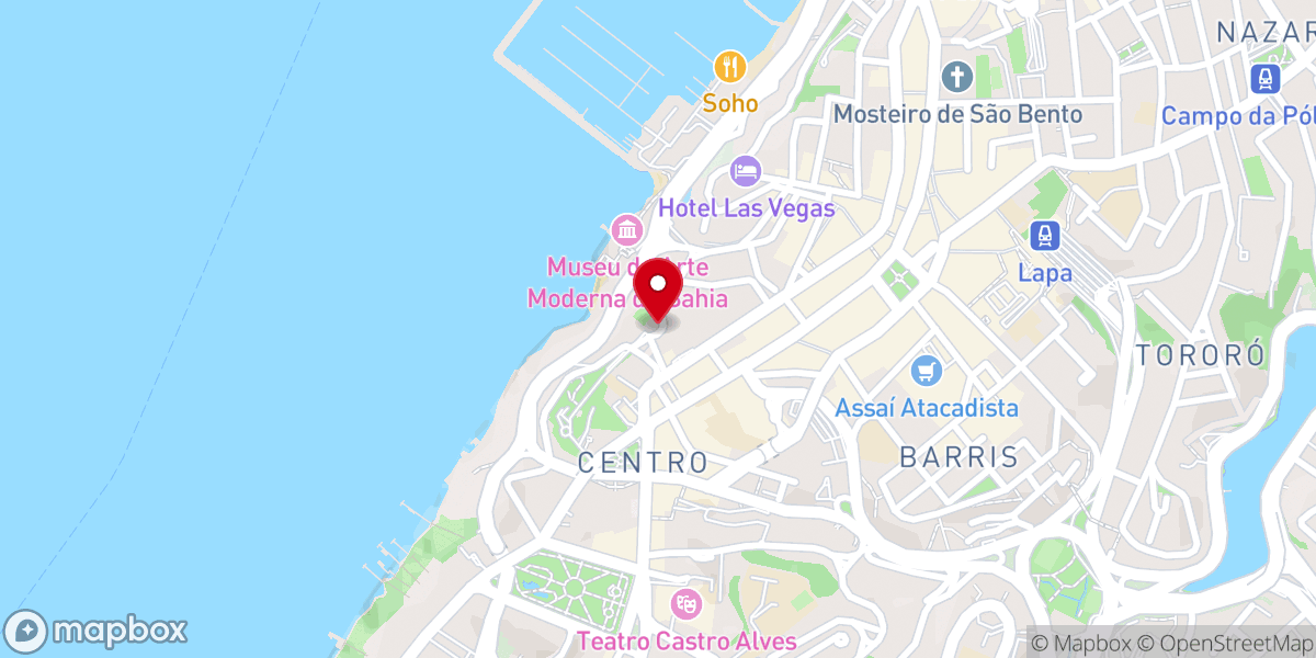 Map showing location of Igreja Senhor Bom Jesus do Aflitos