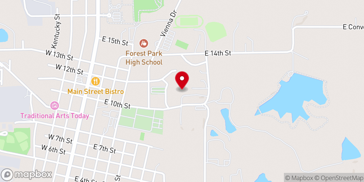 Map showing location of Sisters of Saint Benedict