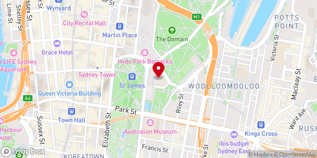 Map showing location of Cathedral House