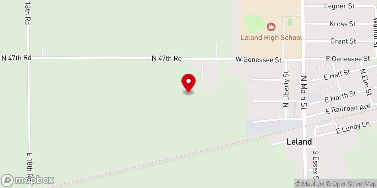 Map showing location of Leland Community Unit School District 1