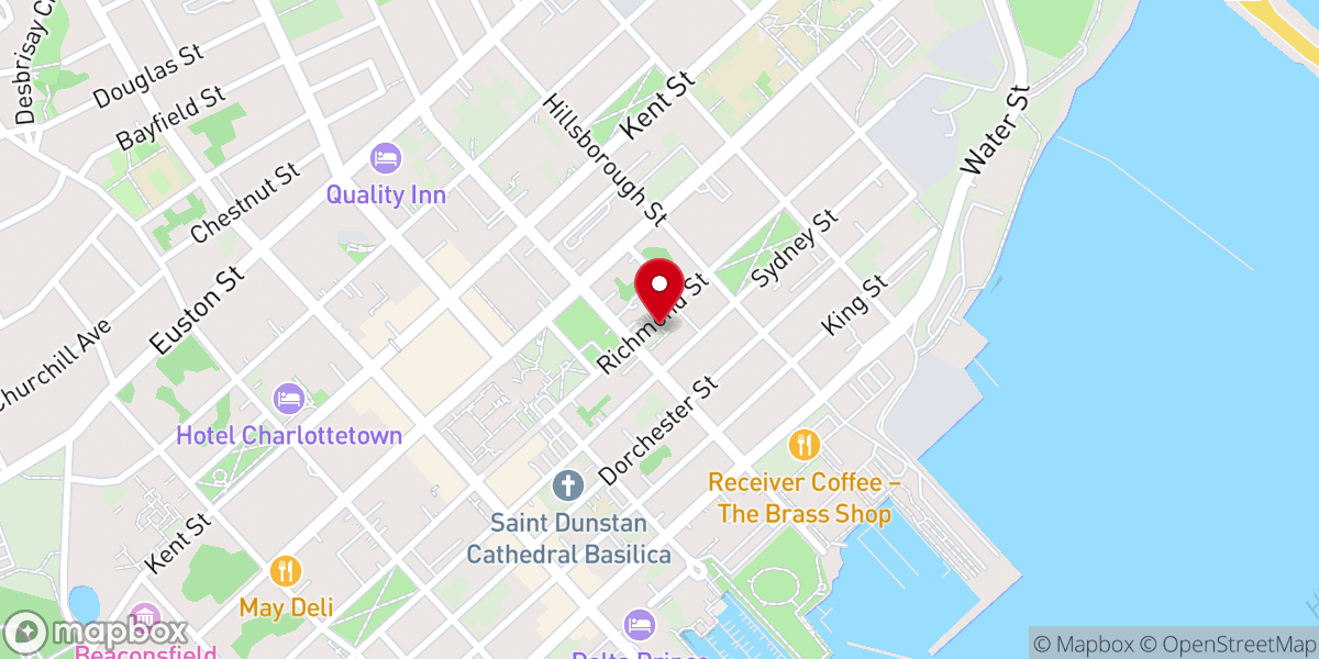 Map showing location of The Lighthouse Church, Charlottetown