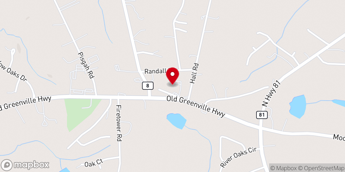 Map showing location of Light House Baptist Church