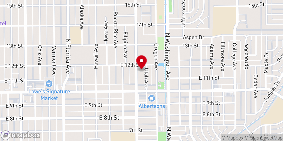 Map showing location of Calvary Chapel Alamogordo